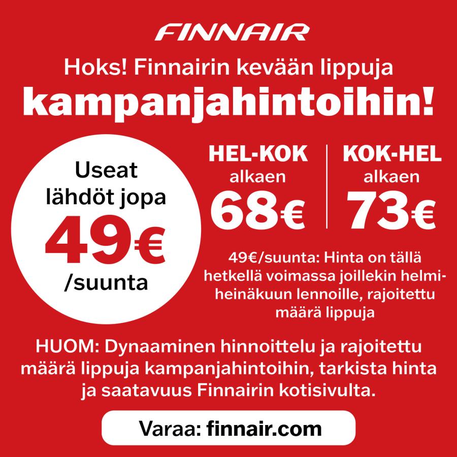 Finnair tammi 2025