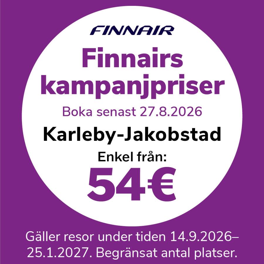 Finnair augusti 2026