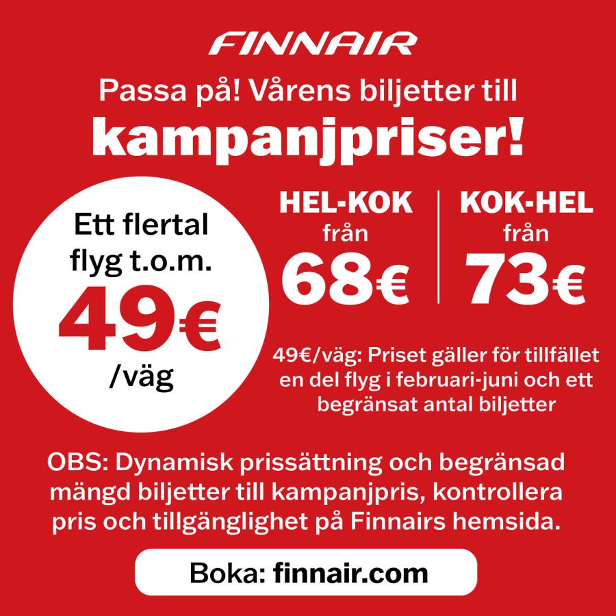 Finnair januari 2025