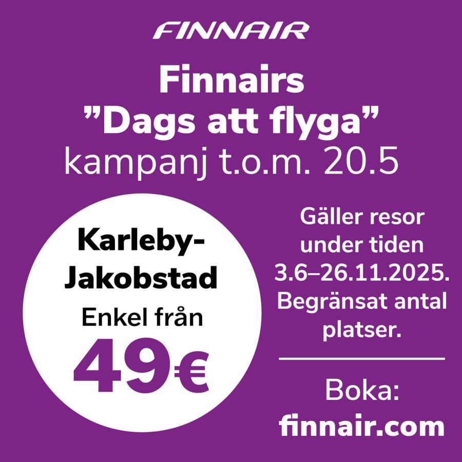 Finnair kampanj maj 2025